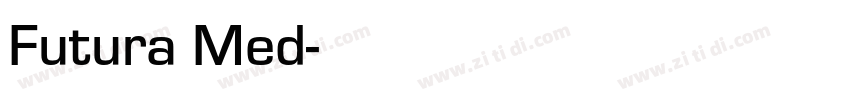 Futura Med字体转换